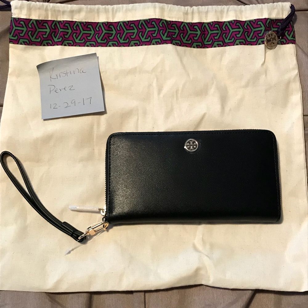 Tory Burch Parker Zip Continental Wallet Black